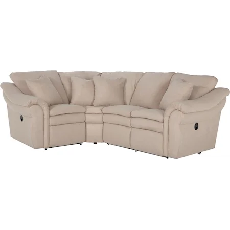 3 Pc Power Reclining Sectional Sofa with LAS Sofa